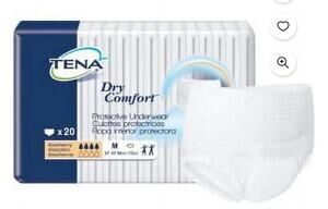 TENA Dry Comfort Protective Incontinence Underwear, Moderate Medium, 20 ct